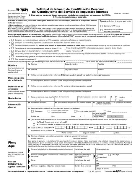 7 in spanish|form w 7 in spanish.